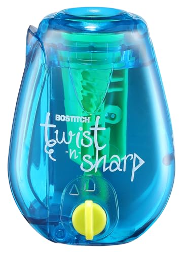 Twist-n-Sharp Handheld Pencil Sharpener for Kids and Colored Pencils, Assorted Colors