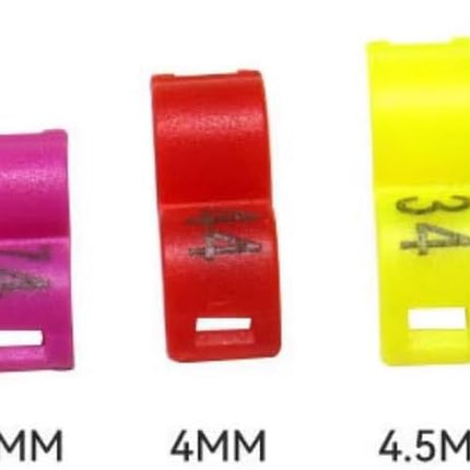 100-Piece White Numbered Plastic Bird Leg Bands, 5mm Clip-Snap Rings
