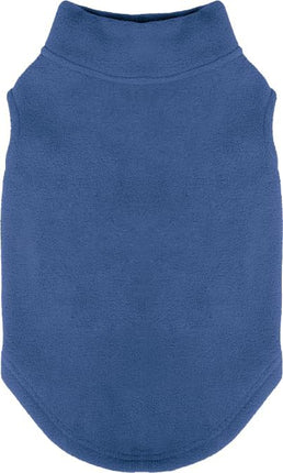 Stretch Fleece Pullover Vest for Dogs, Steel Blue, Medium