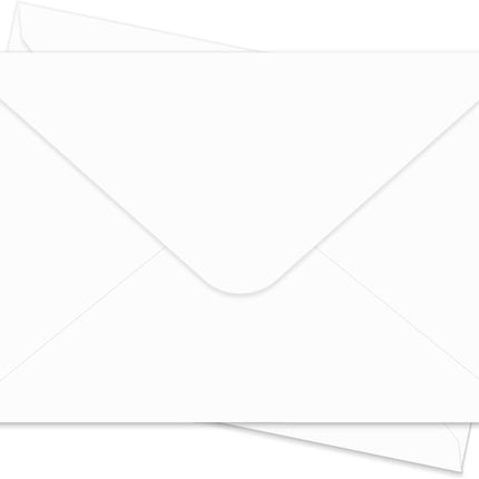 A7 White Envelopes 100 Pack for 5x7 Cards and Photos