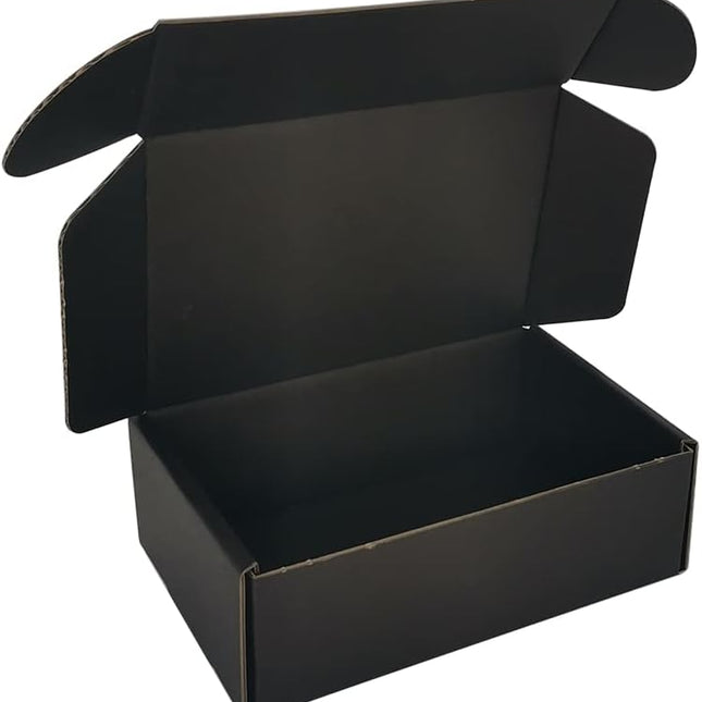 50 Pack Black 6 x 4 x 2 in Corrugated Shipping Boxes
