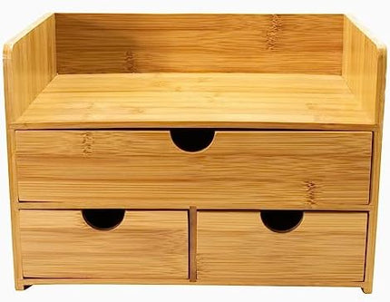 Sorbus Bamboo Desk Organizer - Top Shelf View