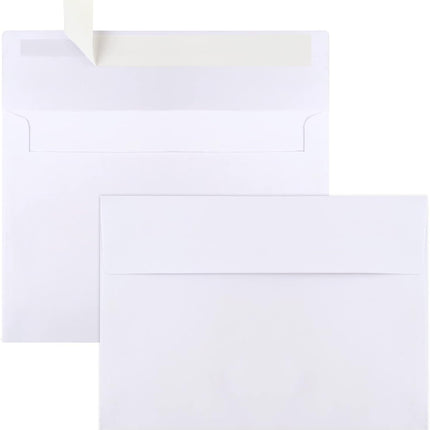 50-Pack White A7 5x7 Self-Seal Envelopes