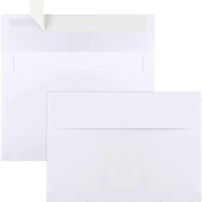 50-Pack White A7 5x7 Self-Seal Envelopes