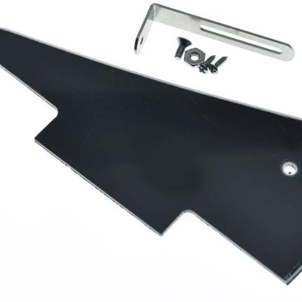 Black 3 Ply LP Guitar Pickguard with Chrome Bracket and Steel Screws for USA Les Paul