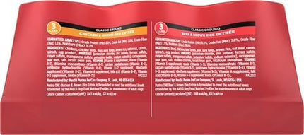 Classic Ground Chicken, Beef and Brown Rice Wet Dog Food Variety Pack - Pack of 6, 13 oz Cans