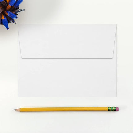 A7 Bright White Peel & Press Invitation Envelopes, 5 1/4 x 7 1/4 in, 32 lb, 50 Count