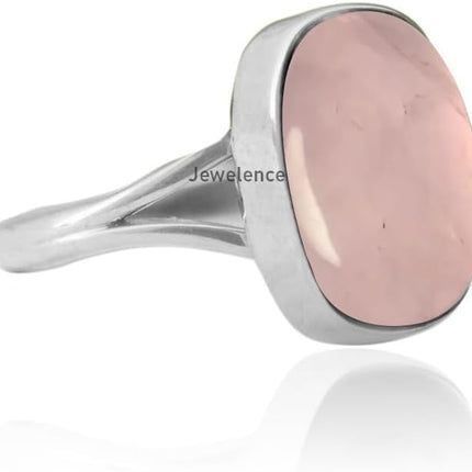 Sterling Silver 925 Ring For Women & Girls Genuine Gemstone Ring Sterling — Home & Lifestyle