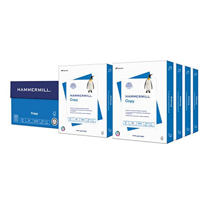 20 lb Copy Printer Paper, 8.5 x 11, 8 Reams, 4,000 Sheets, 92 Bright, Made in USA
