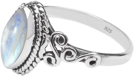 925 Sterling Silver Gemstone Statement Ring