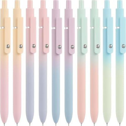 10-Piece Cute Black Ink Gel Pen Set