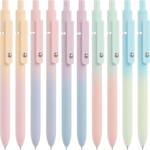 10-Piece Cute Black Ink Gel Pen Set