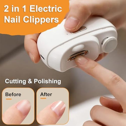 NexWave OndaNex Electric Nail Clipper, Electric Nail Clippers for Seniors with LED Light — Smart Tech