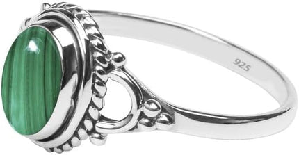 Natural Gemstone Stone Rings- 925 Sterling Silver Ring For Womens and — Home & Lifestyle