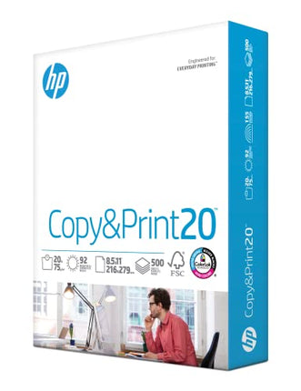 8.5 x 11 Copy & Print Paper, 20 lb, 500 Sheets, 92 Bright