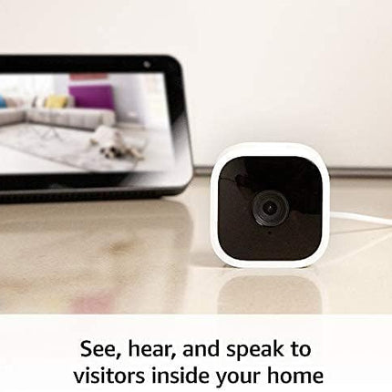 Compact Indoor Plug-In Smart Security Camera - White