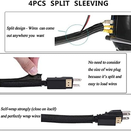 Cable management kit - before and after