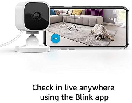 Compact Indoor Plug-In Smart Security Camera - White