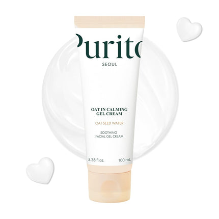 GlowEssence EsenciaLuz PURITO Oat In Calming Gel Cream, Non-Comedogenic, 77% Oat Seed Water — Beauty & Self-Care