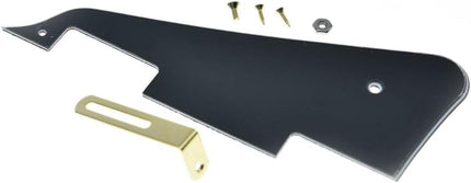 Black 3-Ply LP-Style Guitar Pickguard with Gold Bracket and Steel Screws