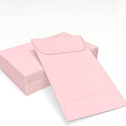 Candy Pink Coin Envelopes, 2 1/4 x 3 1/2 Inch, 50 Count