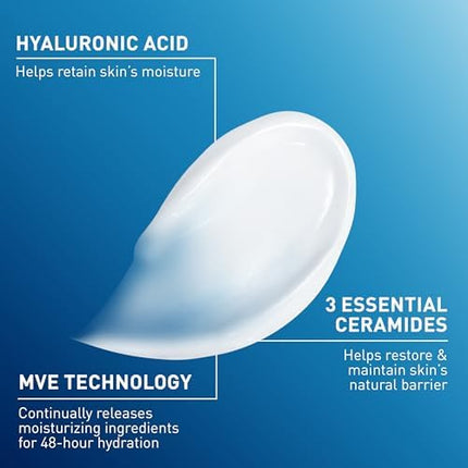 CeraVe Moisturizing Cream 19oz – Hydrating Body & Face Moisturizer for Dry Skin