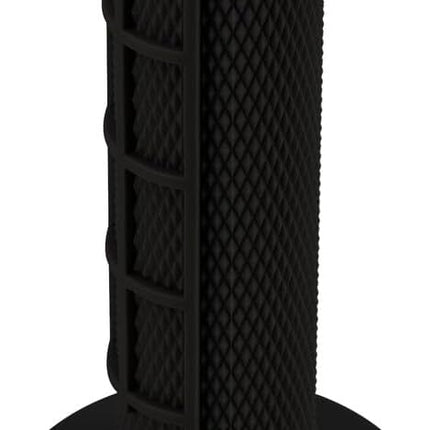Motocross Single Ply Half Waffle Grips - Black Pair