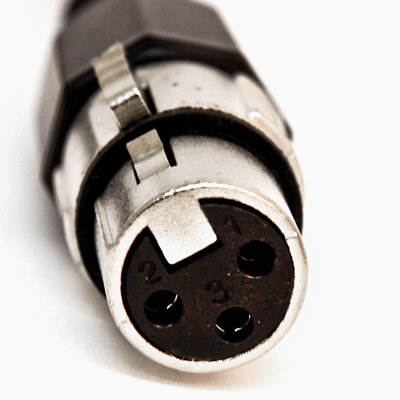 6-Pack 3 ft Blue Balanced XLR Male to Female Patch Cables