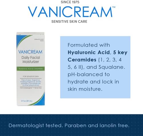 Vanicream Moisturizer - ingredients label