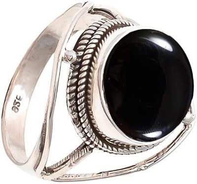 Gemstone Ring, Handmade 925 Sterling Silver Ring Bohemian Gemstone Jewelry — Home & Lifestyle