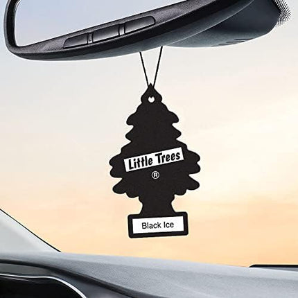 Hanging Tree Car Air Fresheners, Black Ice Scent, 24 Count