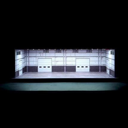 Model Cars Display Case Garage close-up of garage door design