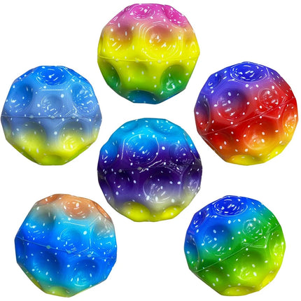 Dutch Style High Bouncing Moon Ball size comparison in hand