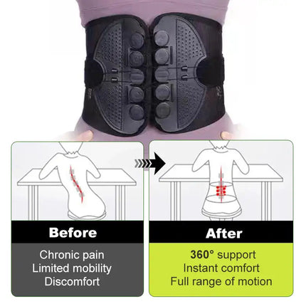 Prolift Adjustable Lumbar Belt compression fit for spine alignment