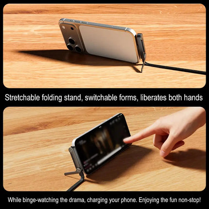 Charging 2 in 1 Cable Stand close-up of connector tips and stand base