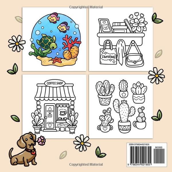 Stress Relief Bold & Easy Coloring Book for Adults & Teens