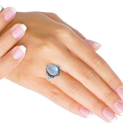 SourceToHome FuenteACasa Genuine 925 Sterling Silver Ring Natural Gemstone Pearl — Home & Lifestyle