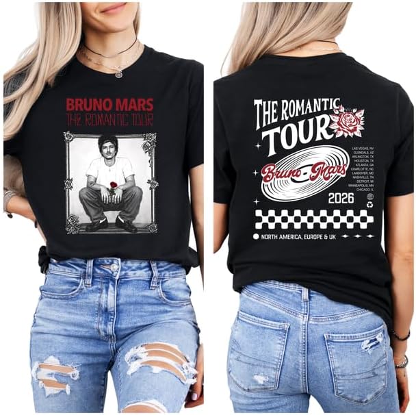 SourceToHome FuenteACasa New Edition Tshirt Tour 2026, Bruno The Romantic Tour 2026 Shirt — Home & Lifestyle
