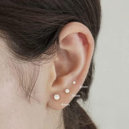 SourceToHome FuenteACasa Renkovte Dainty Screw Flat Back Stud Earrings — Home & Lifestyle