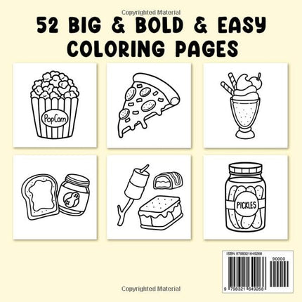 Food Drink & Sweets Bold & Easy Coloring Book