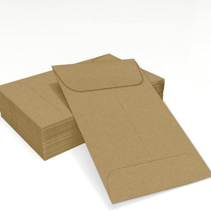 #1 Brown Coin Envelopes, 50 Pack