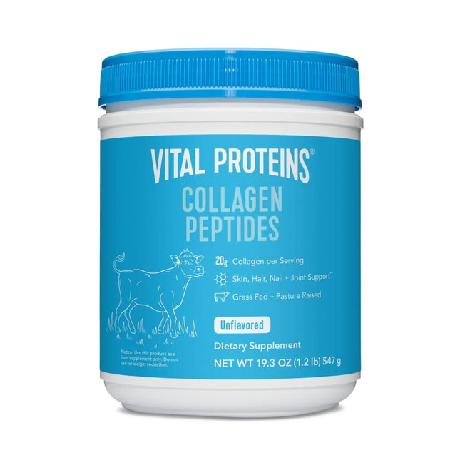 Vital Proteins Collagen Peptides Powder 20oz container for hair, skin and joint support