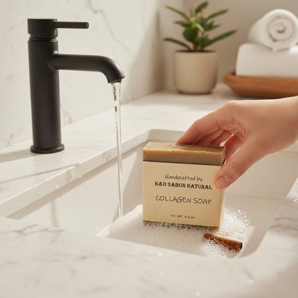 GlowEssence EsenciaLuz K&D Collagen Soap with Licorice - Natural Exfoliating Skincare Soap — Beauty & Self-Care