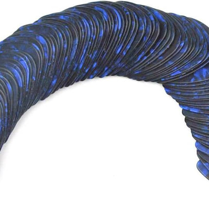 Celluloid Dark Blue Pearl Guitar or Bass Pick, 0.71 mm Medium Gauge, 351 Shape, 6 Pack
