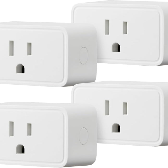 Smart Plug 4-Pack, 2.4 GHz Wi-Fi, No Hub Required, White
