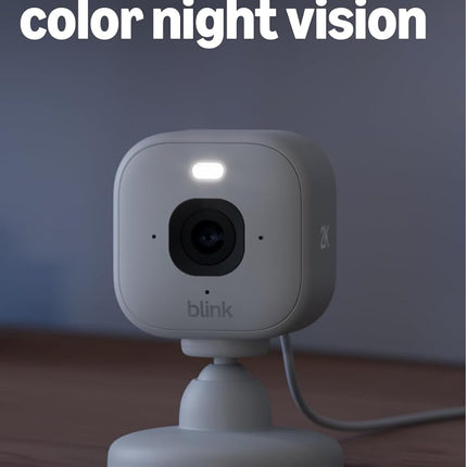 Mini 2K+ Plug-In Indoor Home & Pet Security Cameras, 2-Pack, White