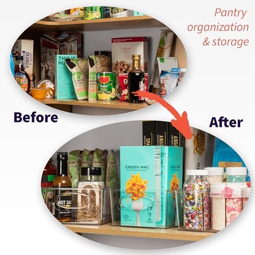 ClearSpace Storage Bins - with removable dividers