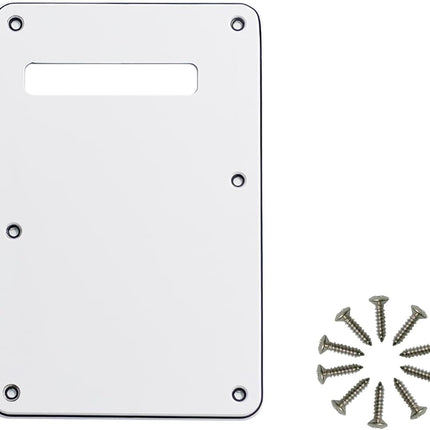 6-Hole White 3-Ply Guitar Back Plate Cavity Cover
