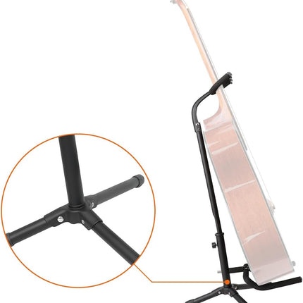 Height Adjustable Portable Foldable Guitar Stand, Black