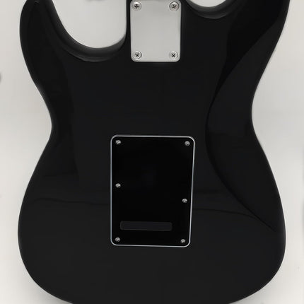 Black 3ply 6-Hole Guitar Back Plate Cavity Cover
